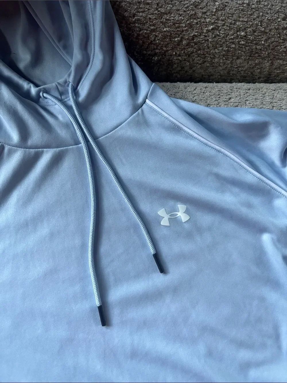 Under Armour Women's Light Blue Performance Hoodie Pullover - Picture 2 of 8